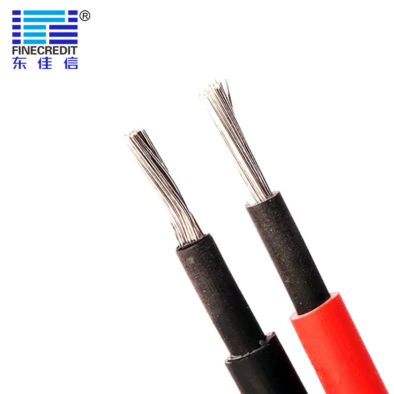 1.5KV 4mm2 Solar Cable H1Z2Z2-K PV1-F 1X6 TUV Certificate