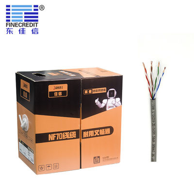 Good price 1000ft 24awg 0.51mm Cat5e Utp Cable  OFC HDPE Insulation Double Shielded Networking Cable online
